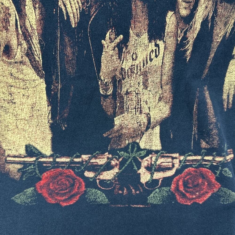 Vintage Guns N Roses Axl Rose Embroidered Double Sided Band Tee Shirt XL - Picture 8 of 8